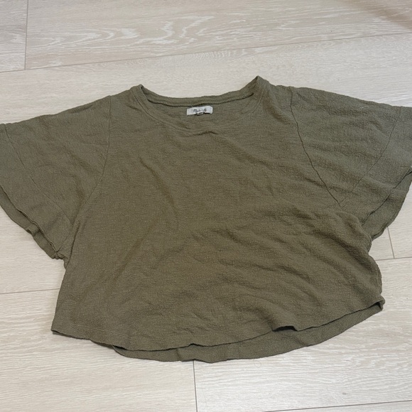 Madewell Olive Short Sleeve Tee - Picture 3 of 7